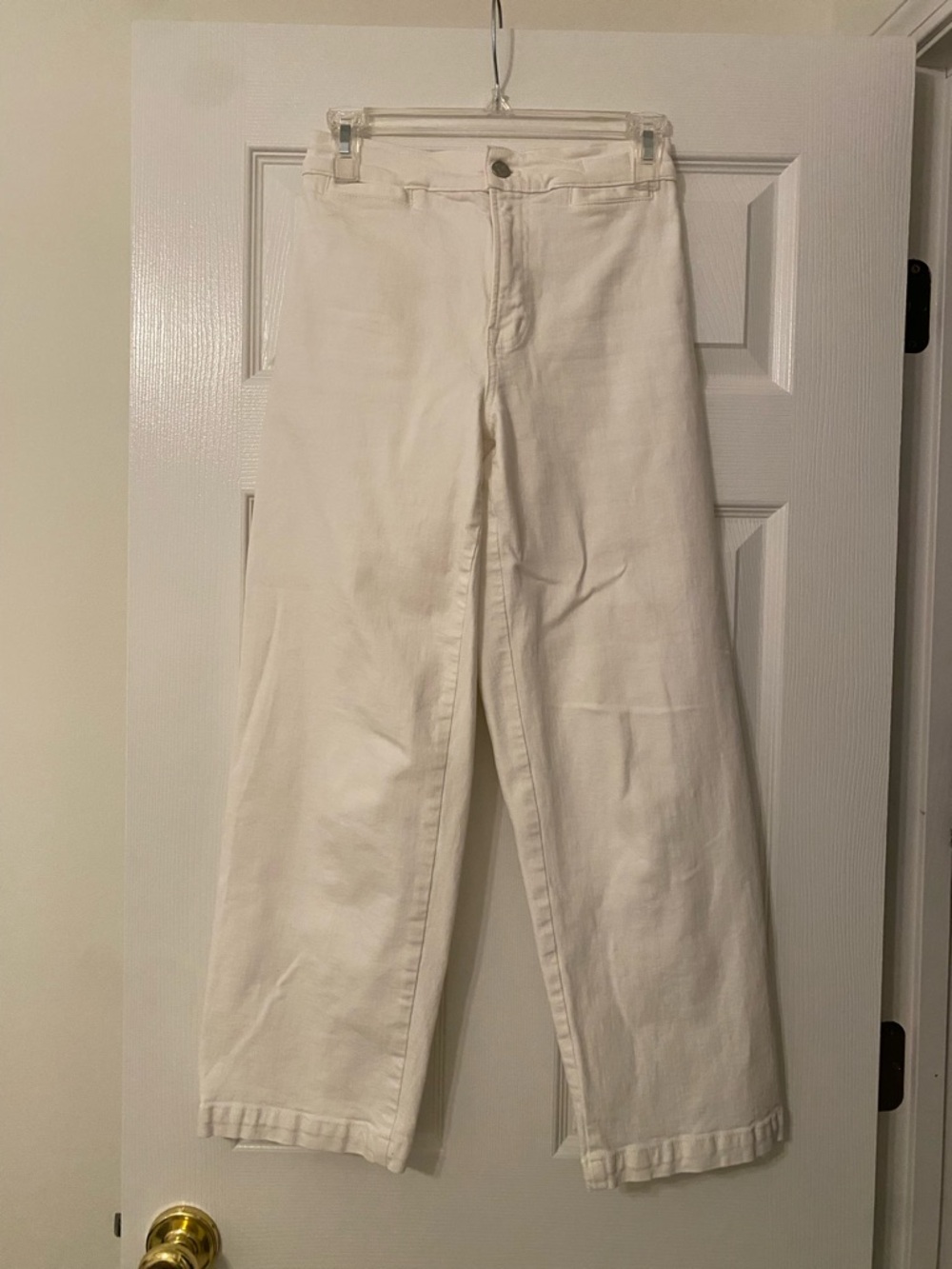 Madewell White Wide-Leg Jeans